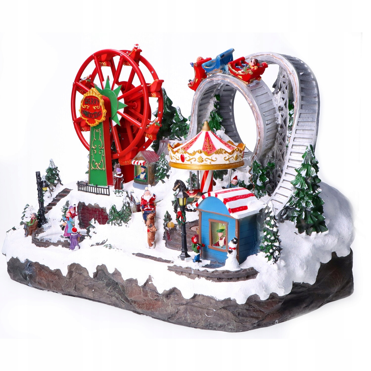 Miasteczko świąteczne led szopka 32,5x54x36cm Marka Kaemingk