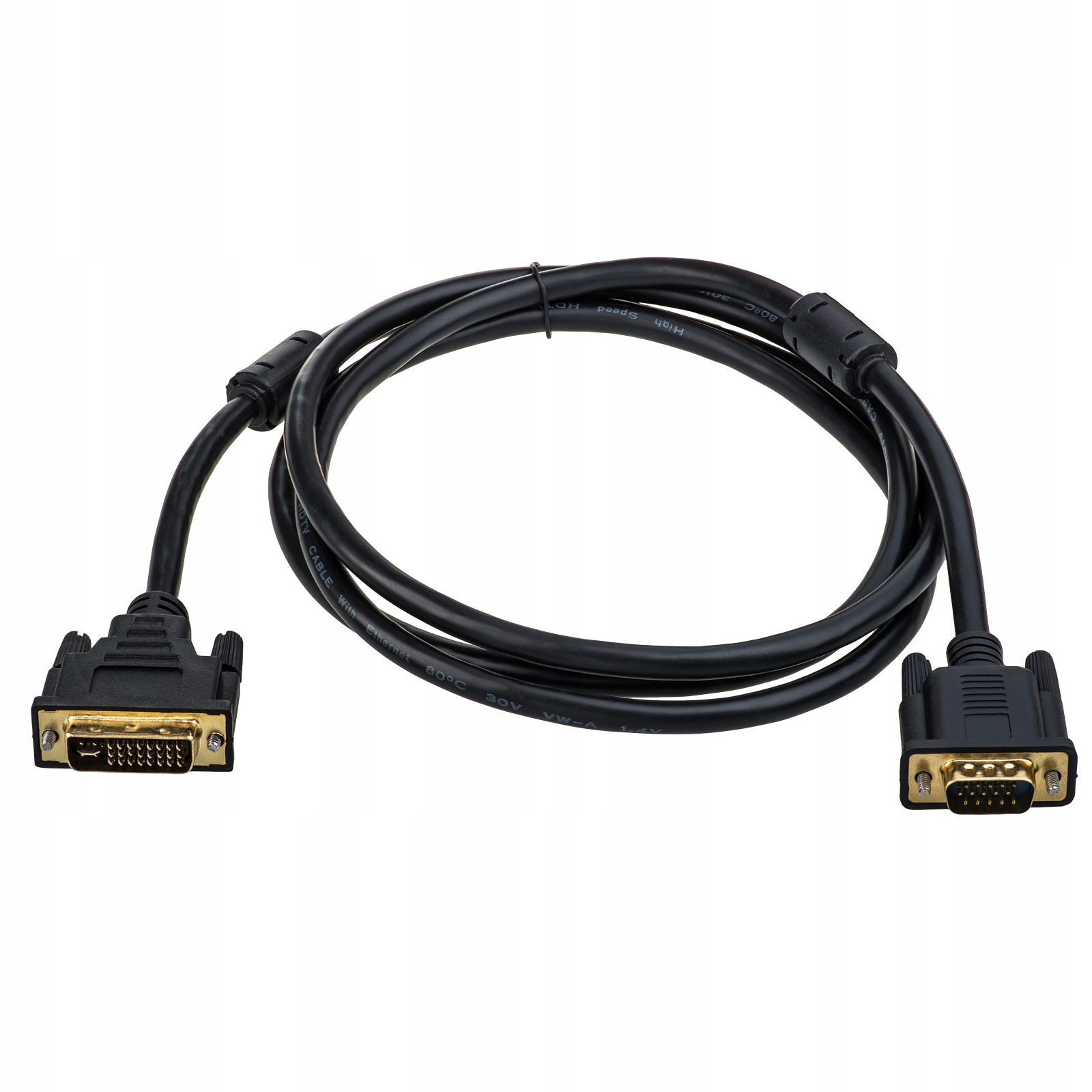 

Kabel DVI-I (24+5)-VGA D-sub 1,8m Ferryt Dual Link