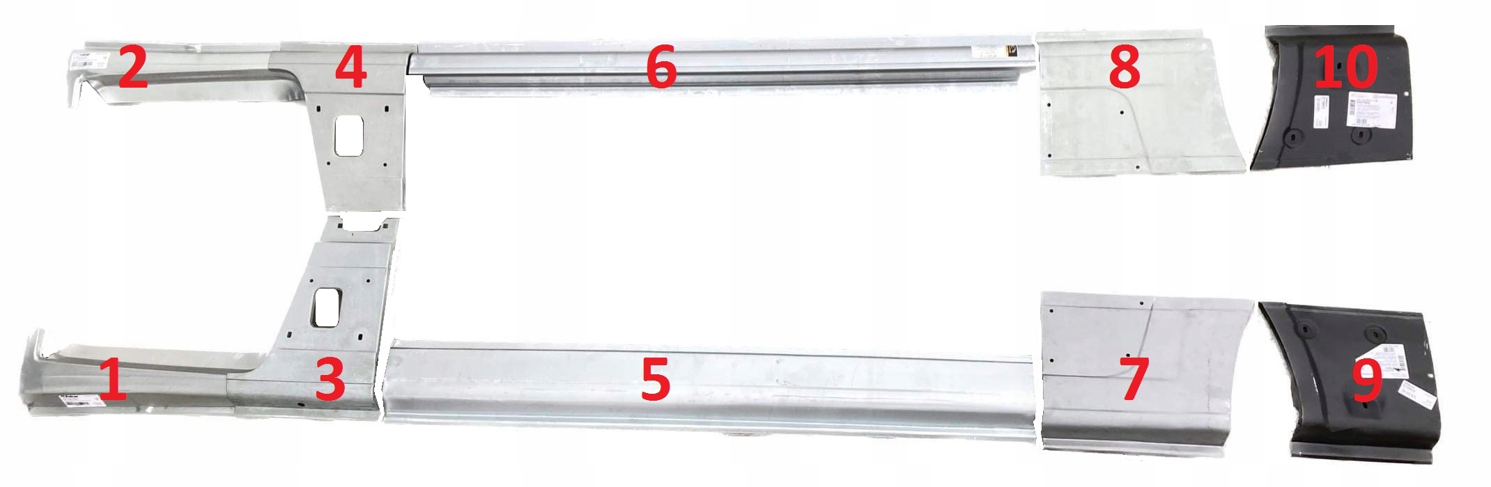 ZEST. PROGI REP POSZYCIE DUCATO JUMPER 06- ŚREDNI Producent części Polcar