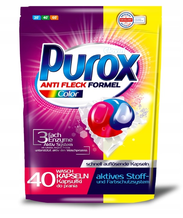 

Purox kapsułki do prania Color Kolor 40szt
