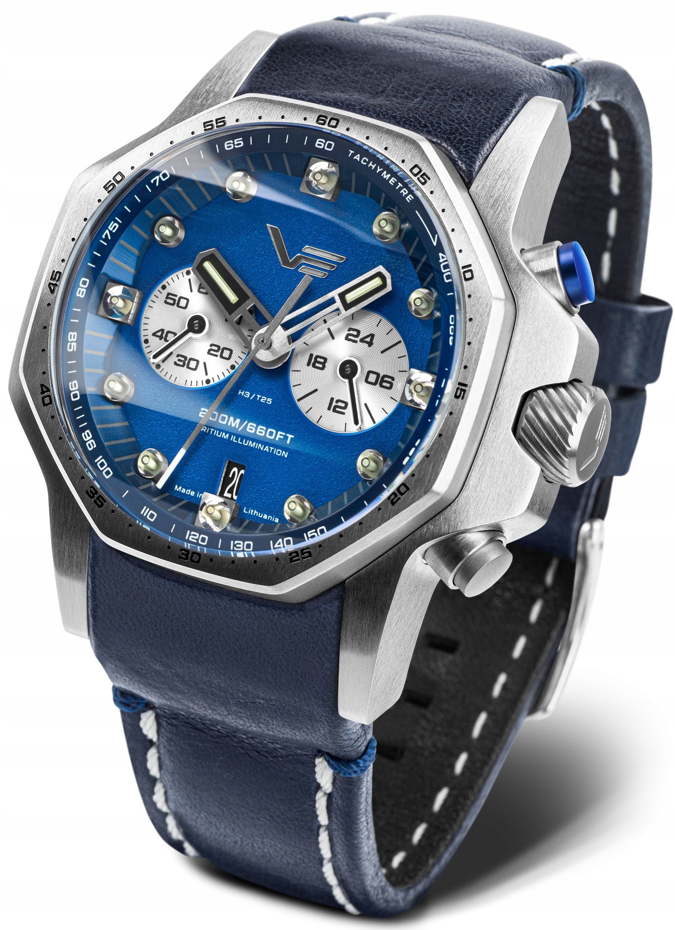 Nové originální hodinky Vostok Europe VK64-640A700 Atomic Age Quartz Chrono