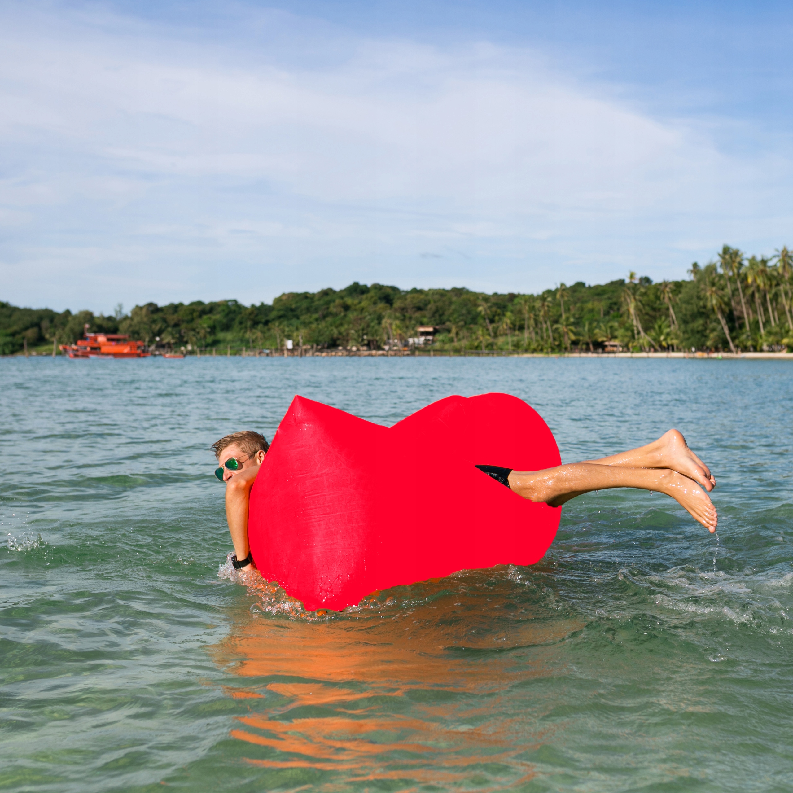 LAZY BAG AIR SOFA MATERAC LEŻAK NA POWIETRZE ŁÓŻKO Wysokość 70 cm