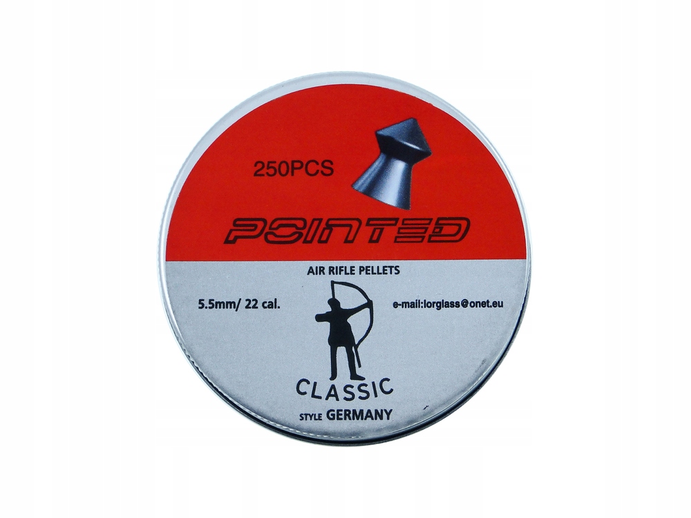 Śrut diabolo Classic Pointed Style Germany Boxer 5,5 mm 250szt szpic gładki