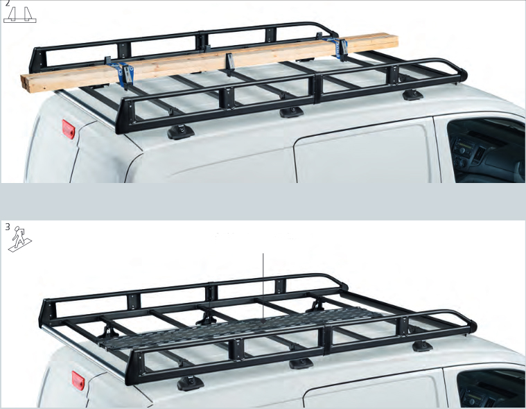 VW CRAFTER 2017+> PLATFORMA BAGAZNIK KOSZ L4H4 Długość (cm) 420 cm