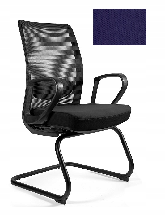 Unique Kancelářské křeslo Anggun Skid šedá síťovina BL412