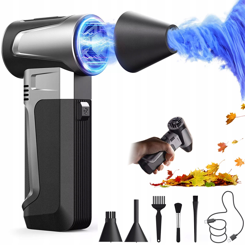 Mini Dmuchawa Dmuchuś Duster Turbo Jet Fan 3 Prędkości 160000RPM Z 3 Dysze