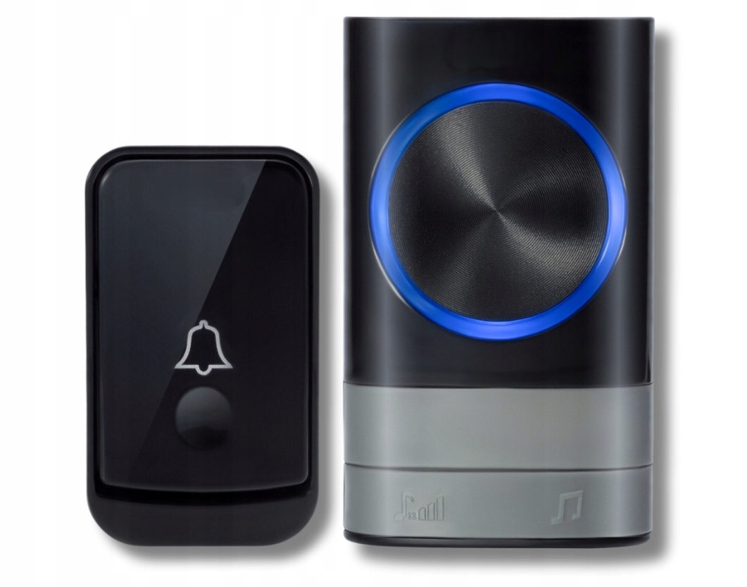 BEZPRZEWODOWY DZWONEK DO DRZWI PROSTY INSTALACJA ZASILANIE BATERYJNE