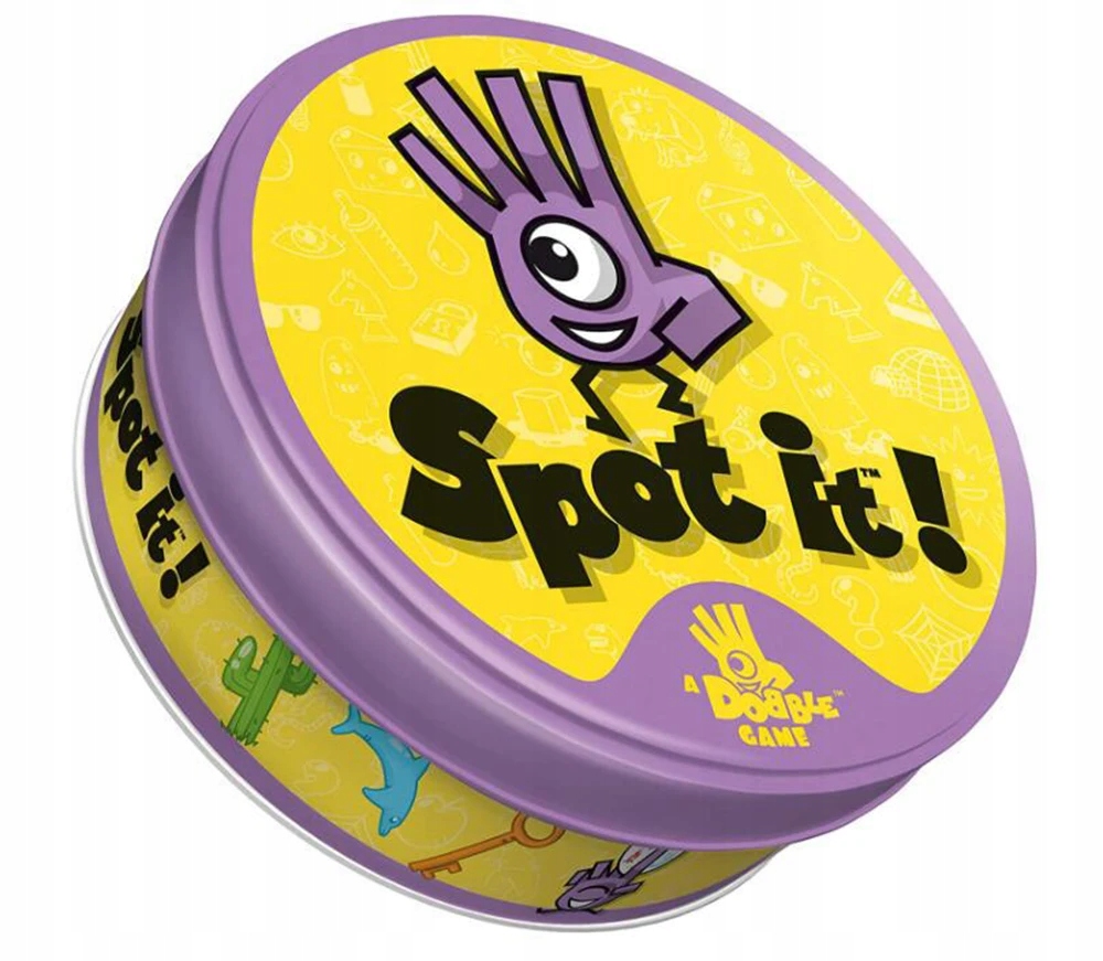 GRA DOBBLE SPOT IT GRA KARCIANA LOGICZNA KARTY W PUDEŁKU