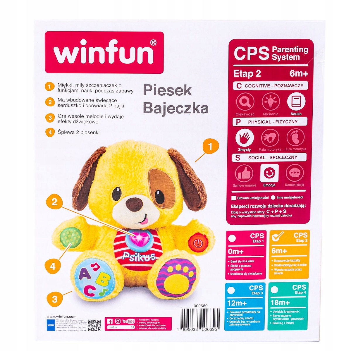 SMILY PLAY Pies maskotka piesek bajeczka dźwięk Płeć chłopcy dziewczynki