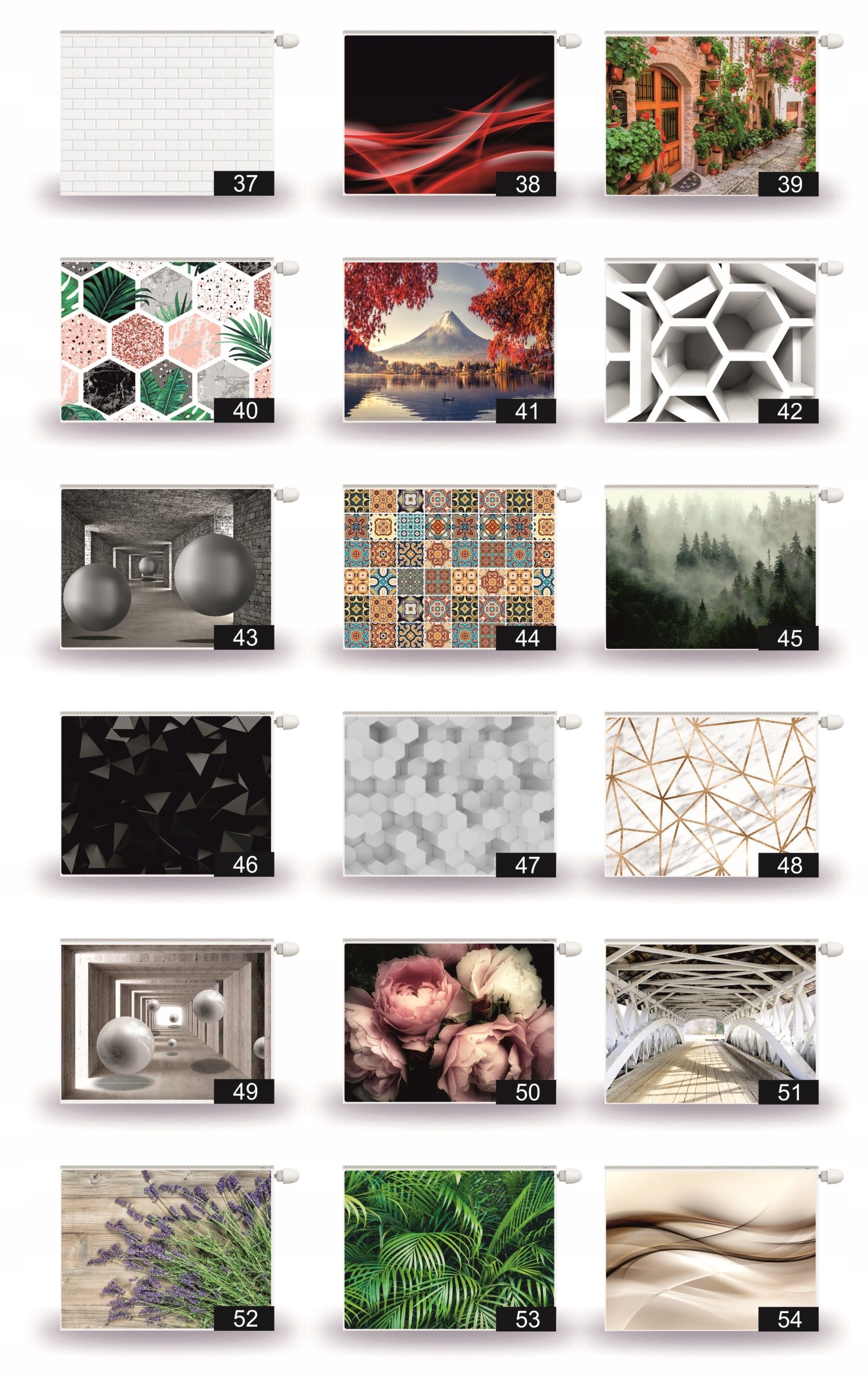 MAGNES MATA MAGNET NA KALORYFER piwonie Materiał mata magnetyczna