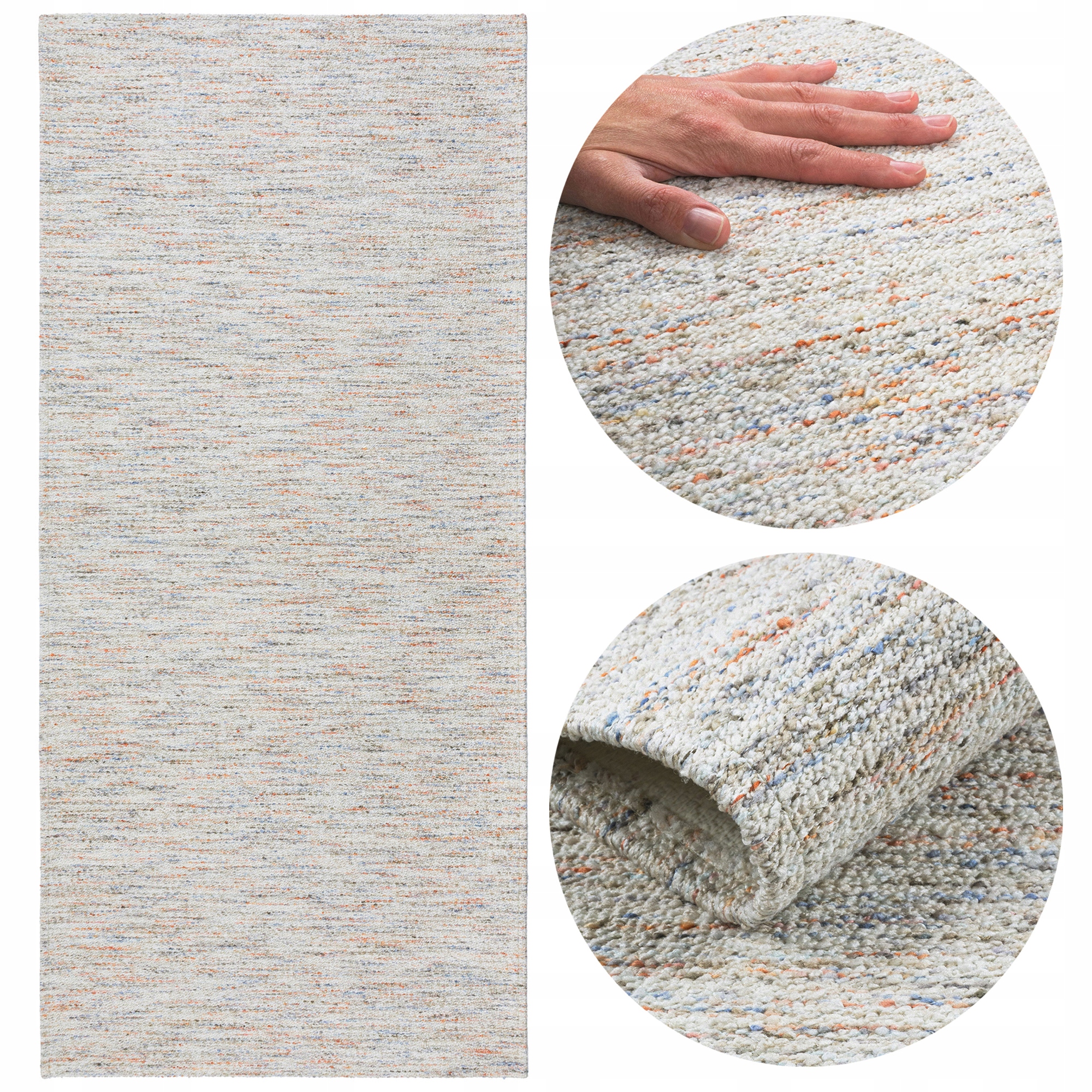 Běhoun do předsíně kuchyňský protiskluzový 75x160 cm lze prát v šedé barvě