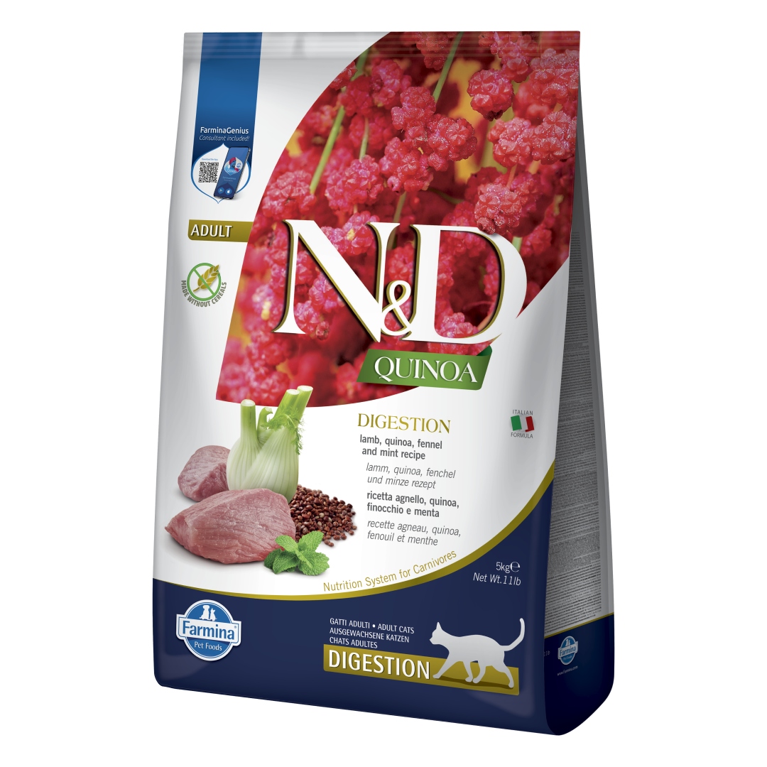 Farmina N&d Quinoa Digestion 5kg suché Krmivo s Pro Kočky