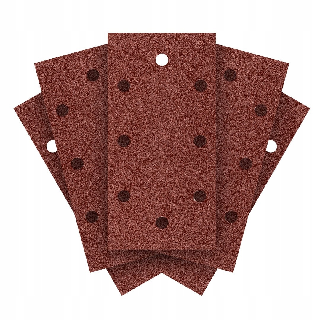 Papier ścierny na rzep z otworami do szlifierki 93x185mm P40 5szt Graphite