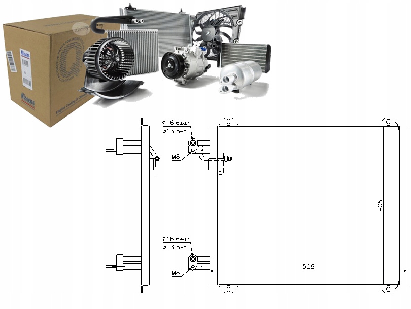 NIS94584 Chladič Klimatizace Audi A2 1.2D-1.6 0 Asistent řidiče #33