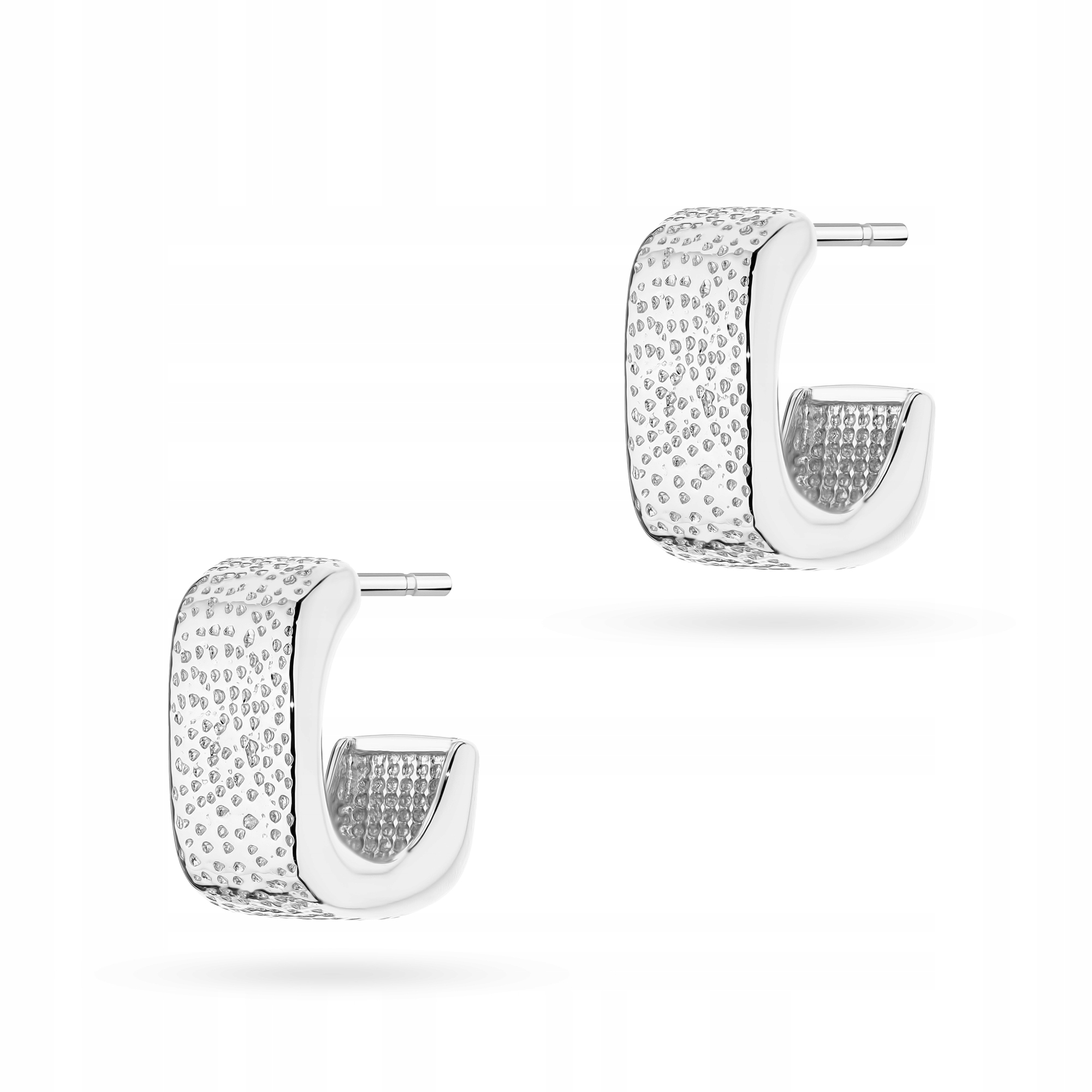 Stříbrné Náušnice Dámské ryzost 925 Geometrické Zdobené na tužku Krabička