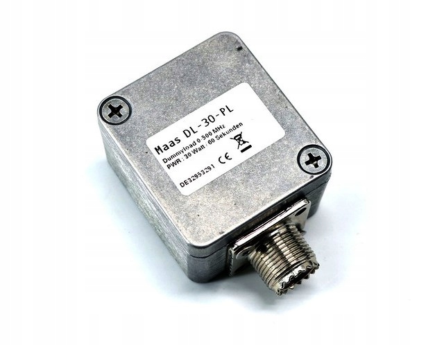 Sztuczne obciążenie 50 Ohm Maas DL-30-PL 30W DC-500MHz gniazdo SO-239