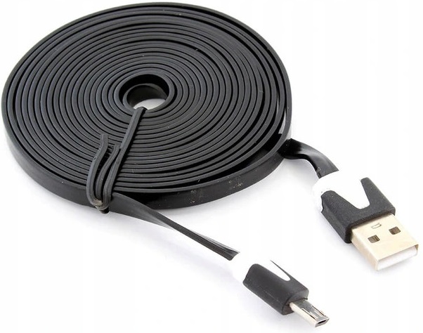 

Kabel Micro Usb 3 M Metry Płaski Ładowarka