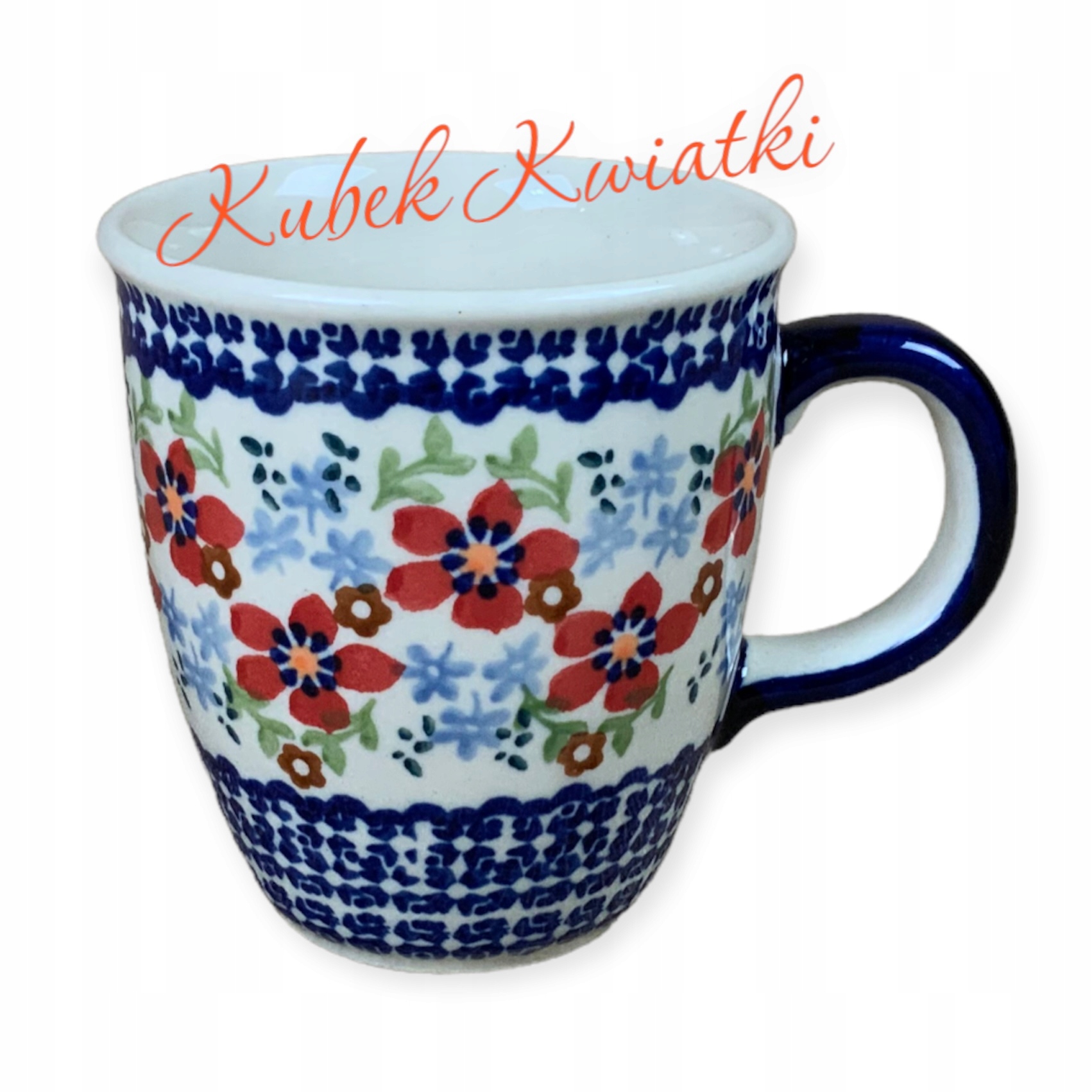 

Kubek Kwiatki Ceramika Bolesławiec