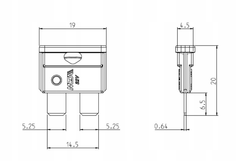 BEZPIECZNIK PŁYTKOWY UNI VAL UNIVAL MTA 7,5A Producent części MTA