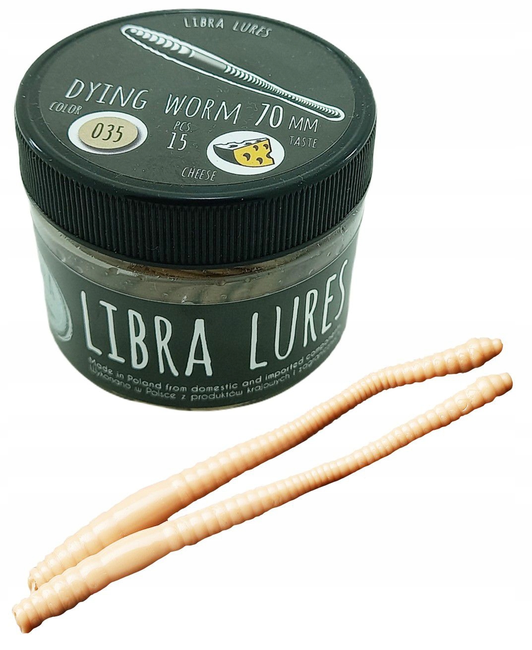 Libra Lures Dying Worm 035 Pellets 7cm Ser - Dying Worm 70mm ser