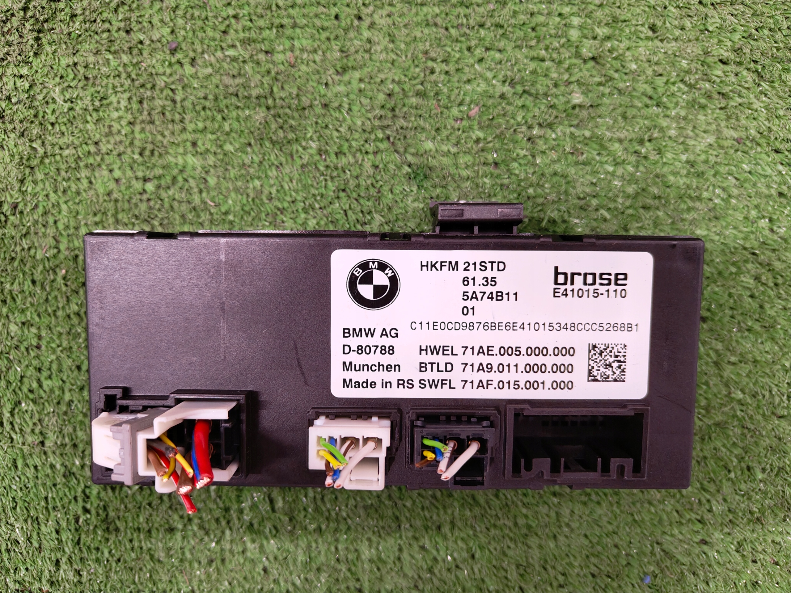 BMW XM G09 module control unit bonnet 5A74B