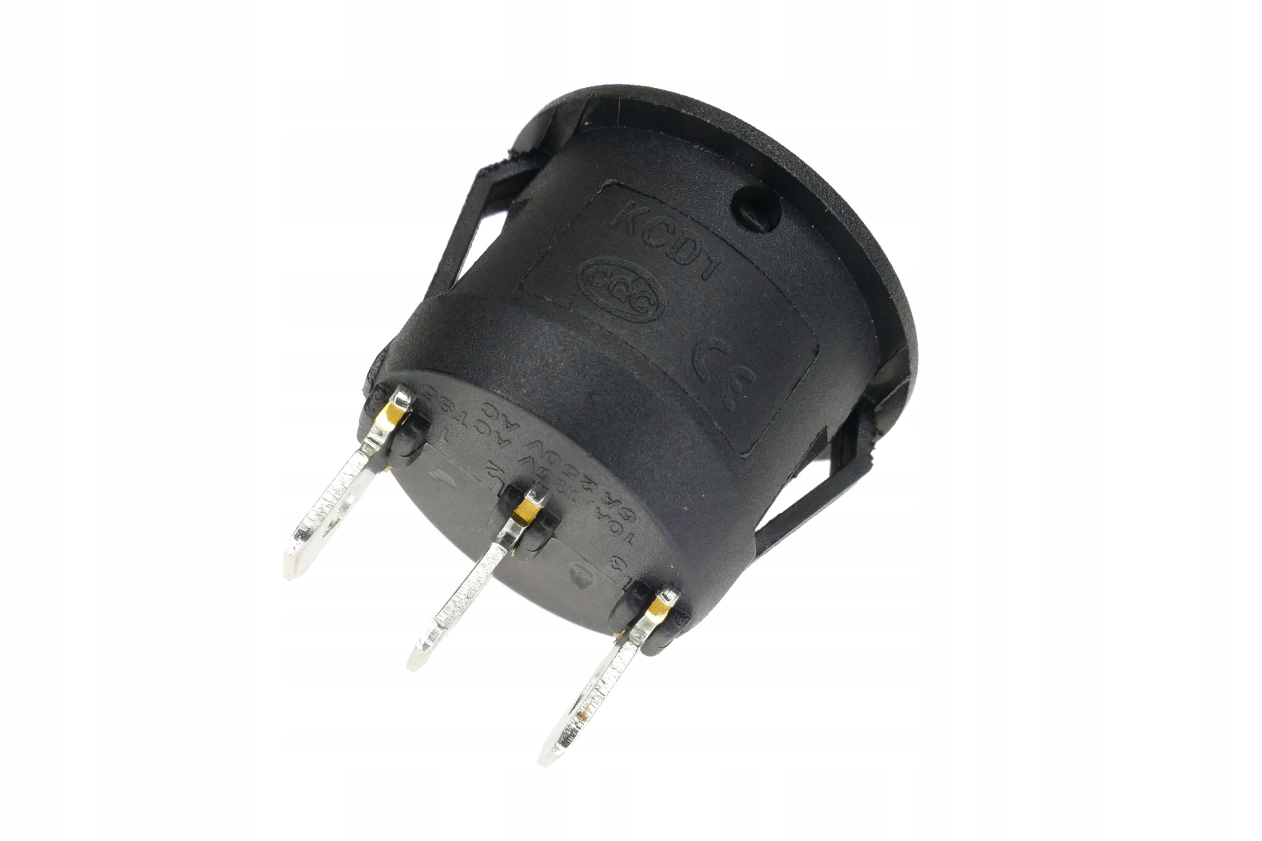 PRZEŁĄCZNIK KLAWISZOWY OKRĄGŁY CZARNY ON-OFF-ON EAN (GTIN) 5903772303681