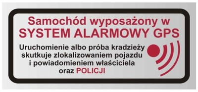 

Naklejka Gps Tracking Alarm System Klej Wewnątrz