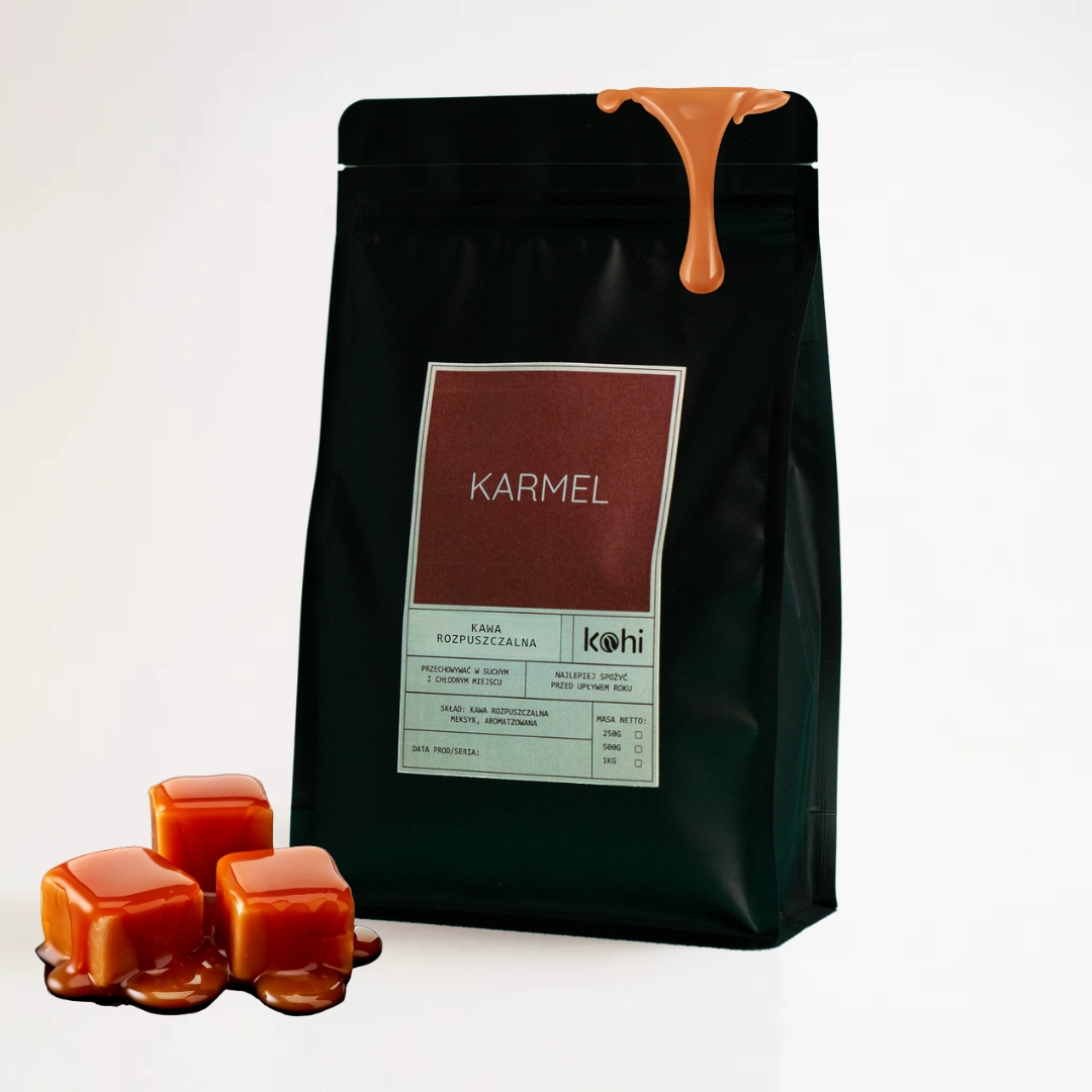 Instantní ochucená Káva Karamel 1kg Kohi Caramel