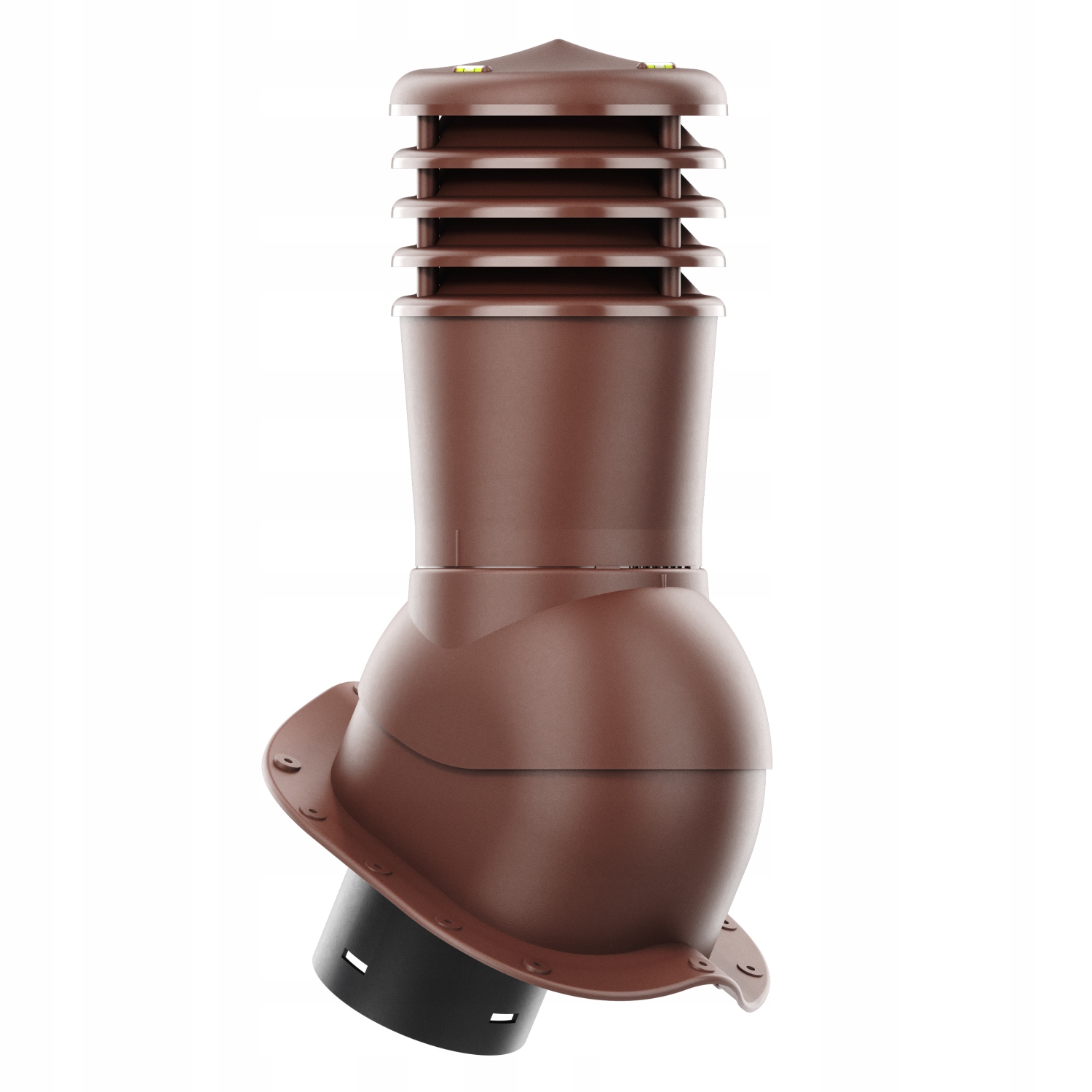 Ventilační komín Smart fi150 plechová střešní krytina nezateplená Bronz 8017