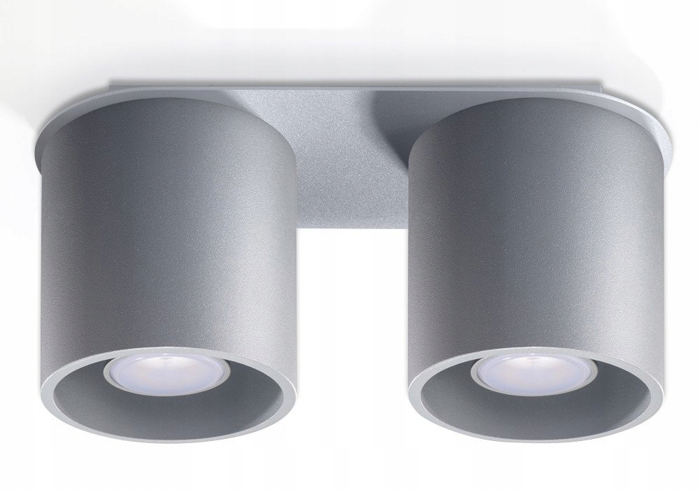Nástenná lampa Orbis 2 sivá Sollux