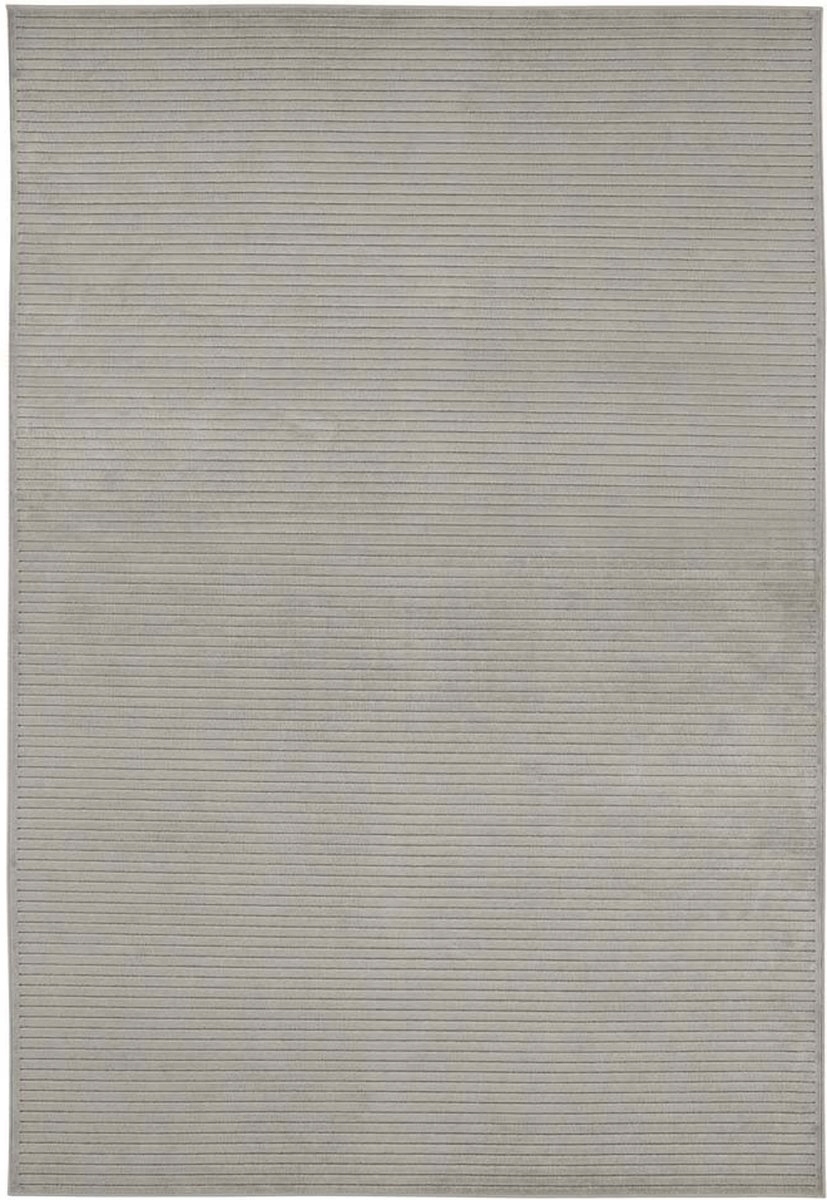 Šedý 3D koberec z viskózy 120 x 170 cm