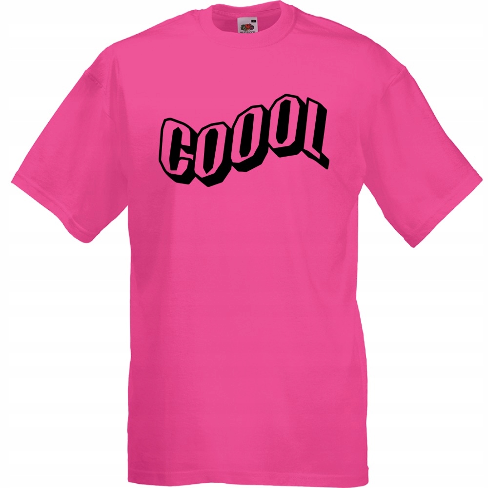 

Koszulka cool napis super XL fuksja