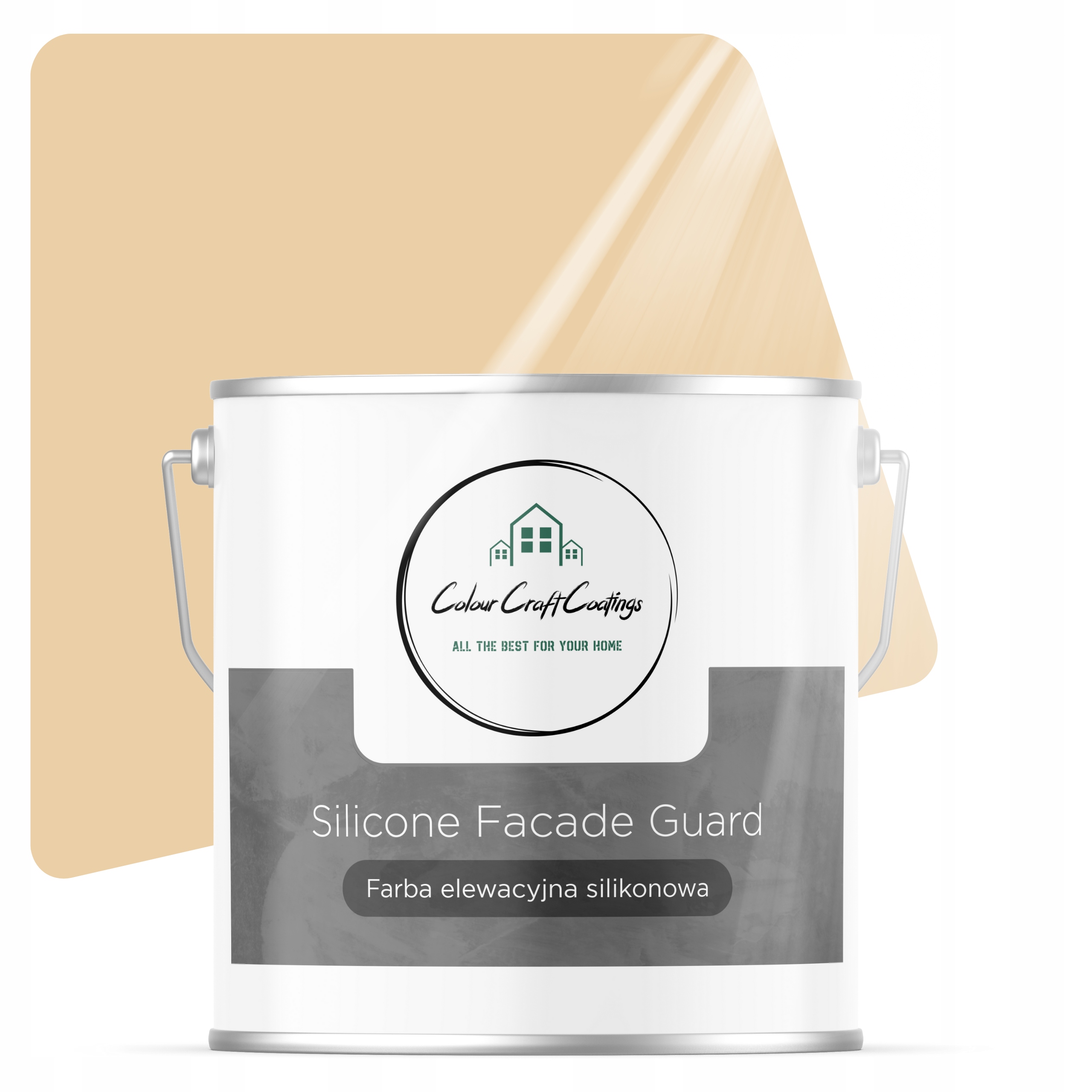 Fasádna Farba Silikónová Vonkajšia Béžová 5 L F444