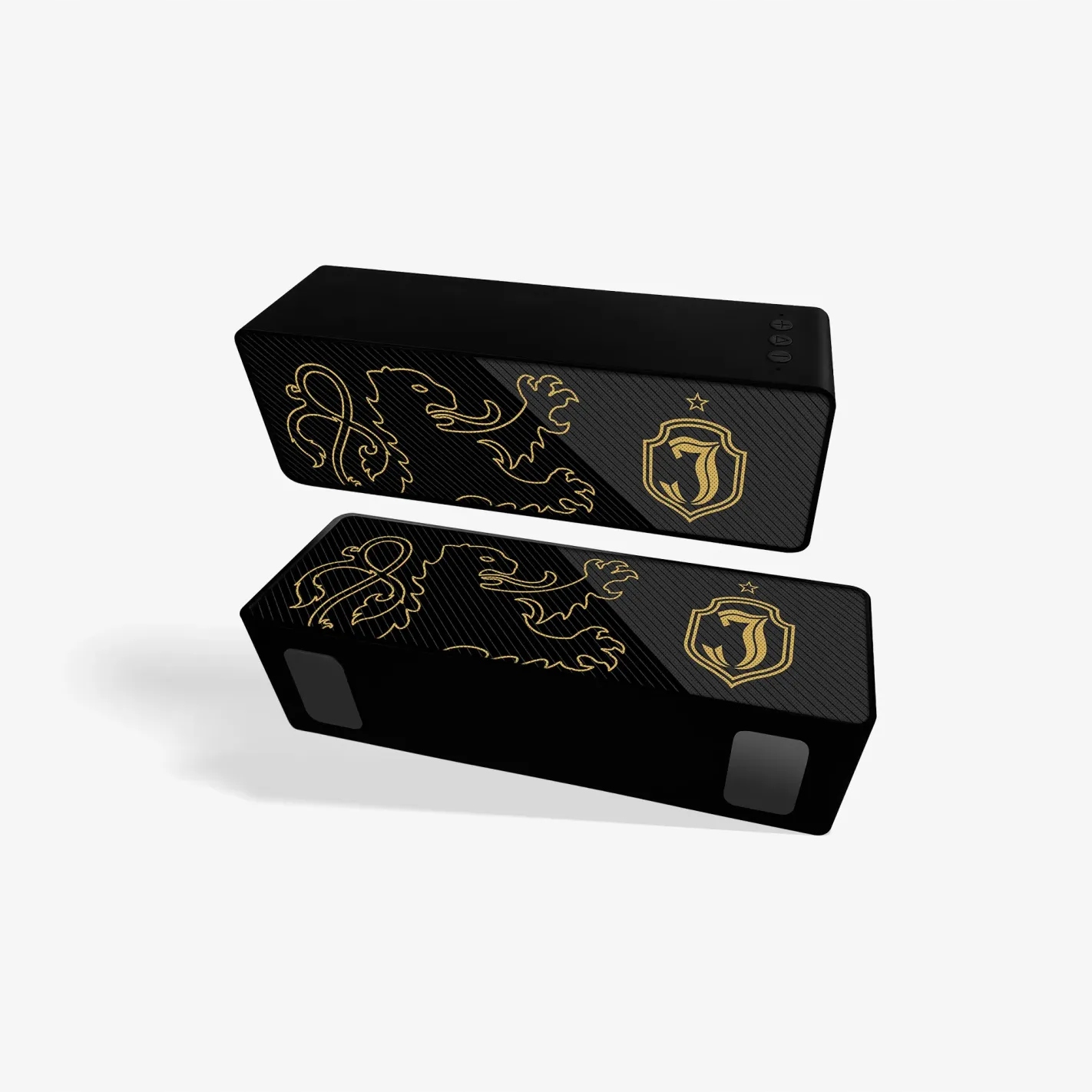 Głośnik bezprzewodowy prostokątny czarny duży Jagiellonia Białystok