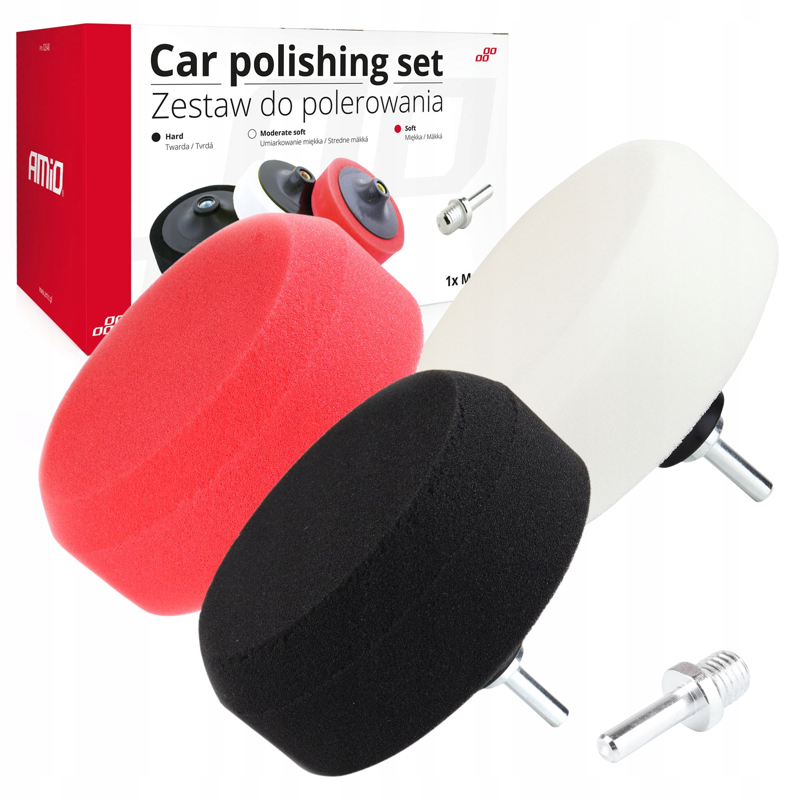 

Zestaw 3 Gąbek Polerskich Pady Na Wkrętarke 125mm