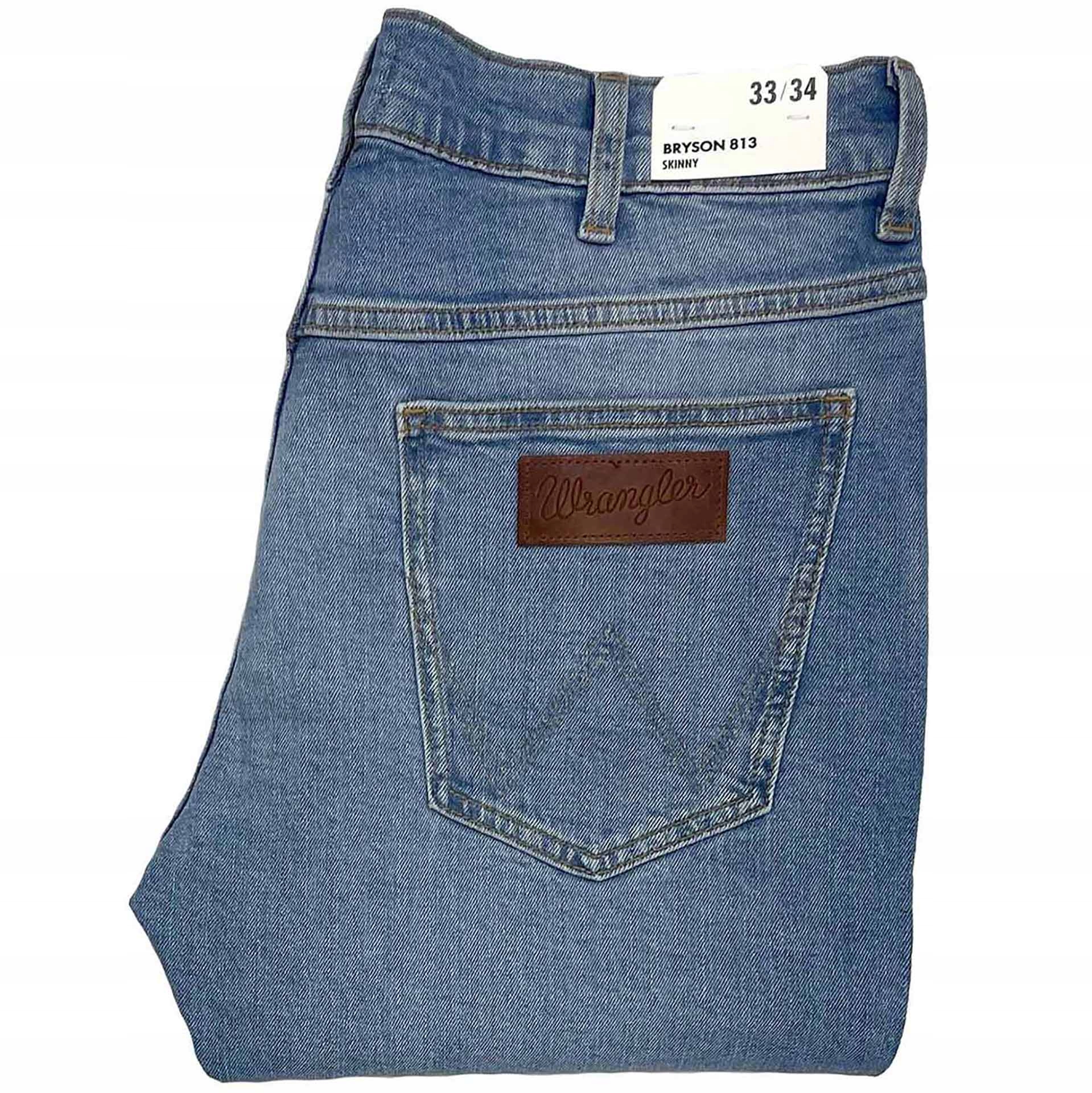 Wrangler Bryson 813 Cowboy Haze pánské džíny skinny fit kalhoty W33 L34