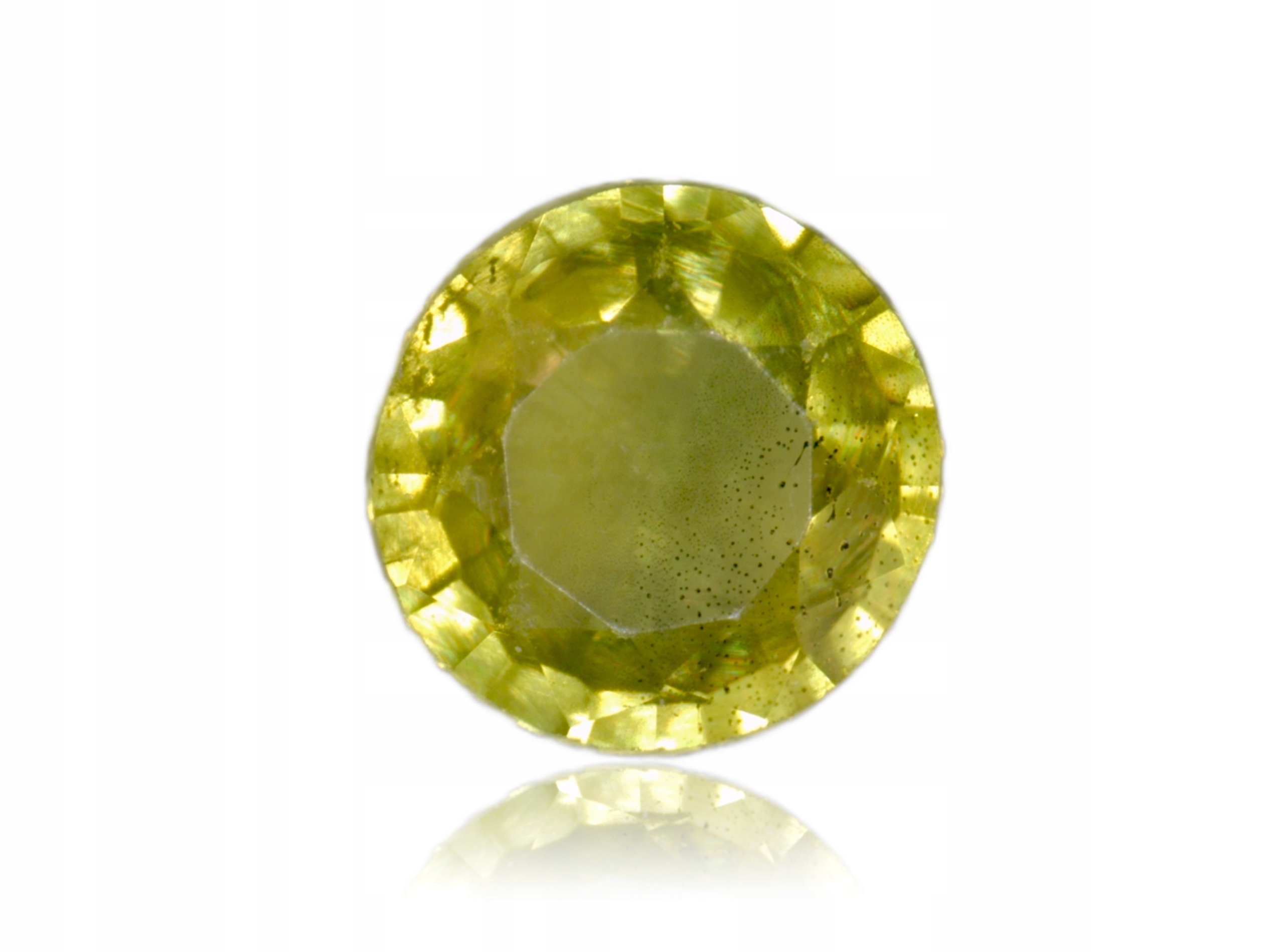 Safír 0.14ct Žlutý Kulatý eCertifikát Wbd