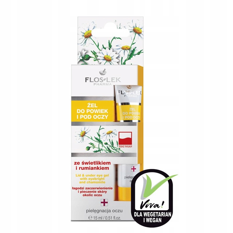 FLOSLEK ŻEL DO POWIEK I POD OCZY ŚWIETLIK RUMIANEK