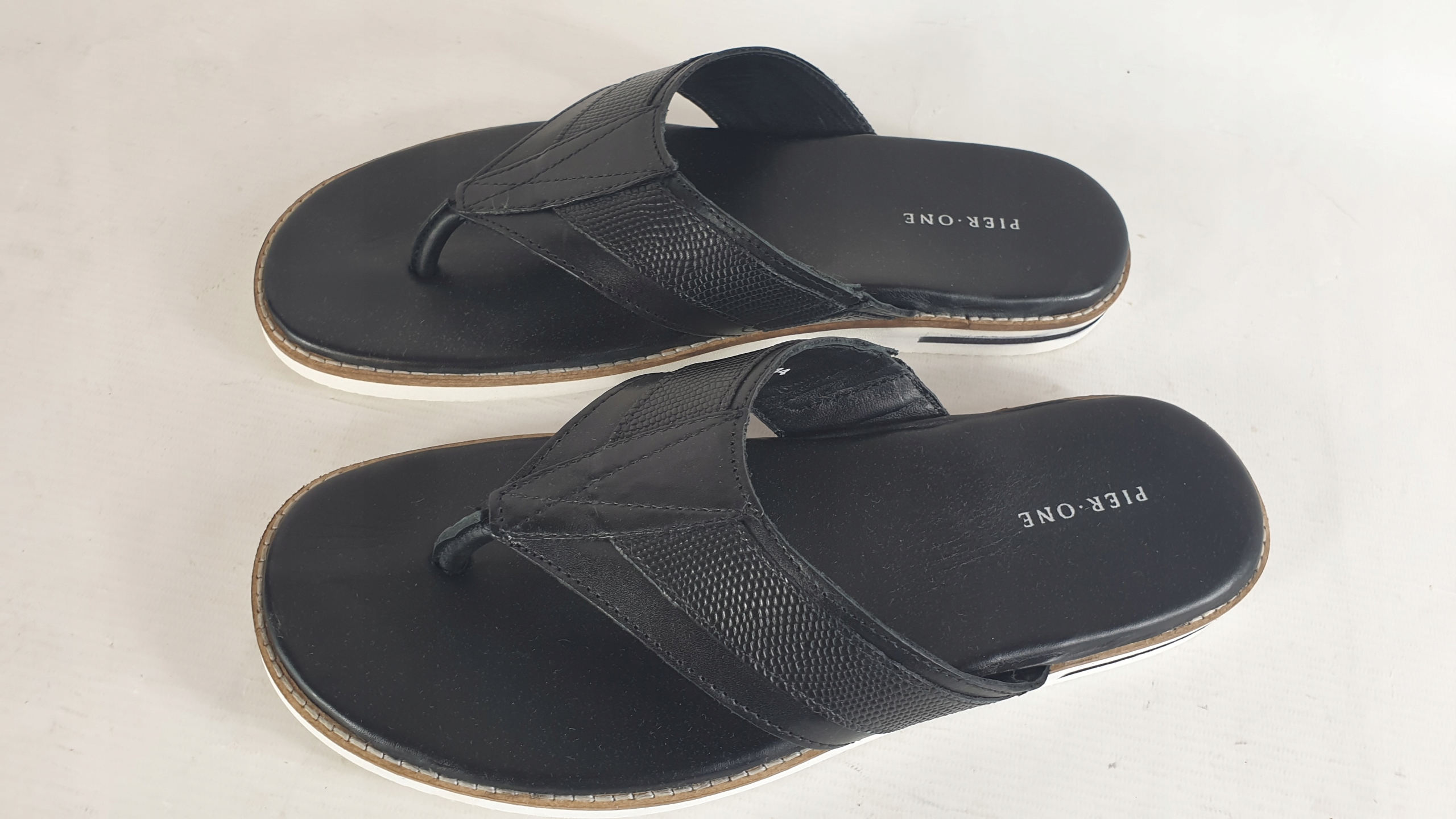 Pier One Pánské Pantofle 100 % Kůže 44
