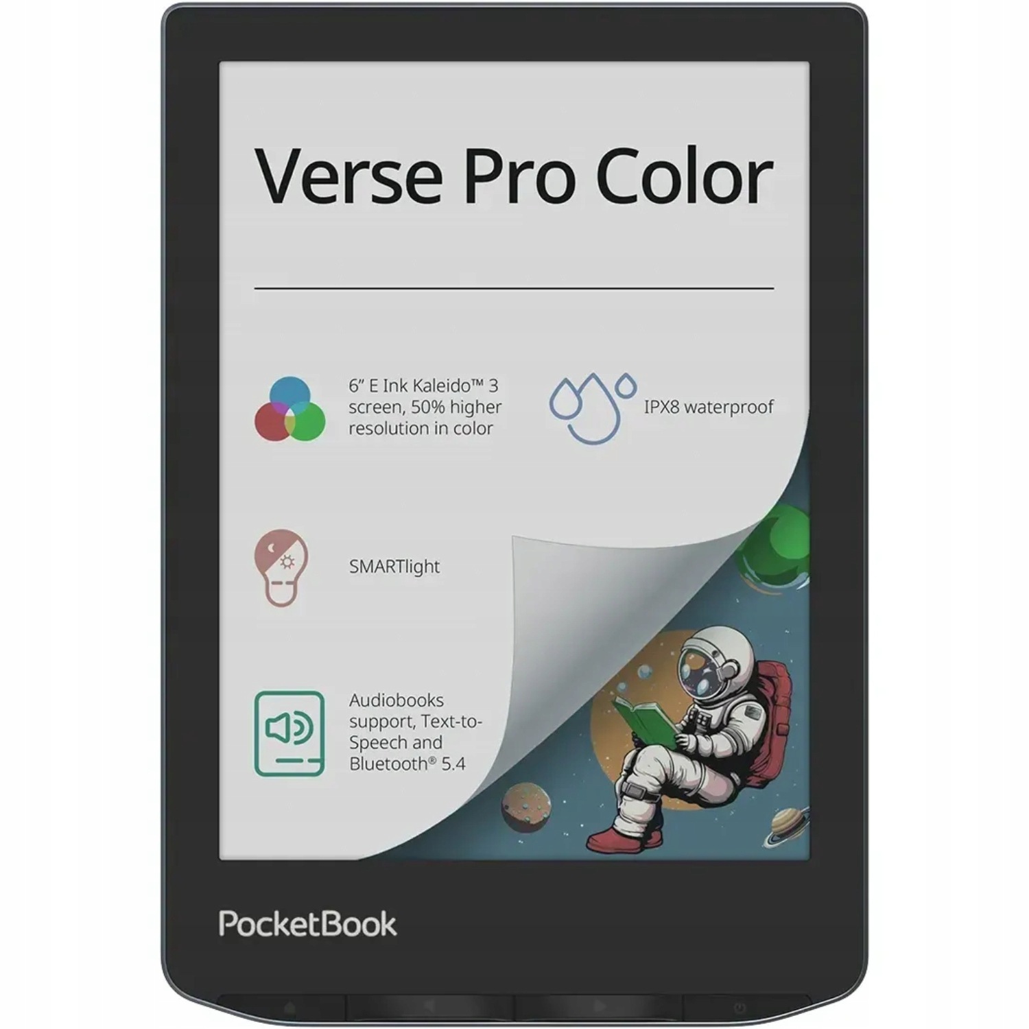 Čítačka Ebook Tablet PocketBook Verse Pro Color 16 Gb 6 palcov čierna