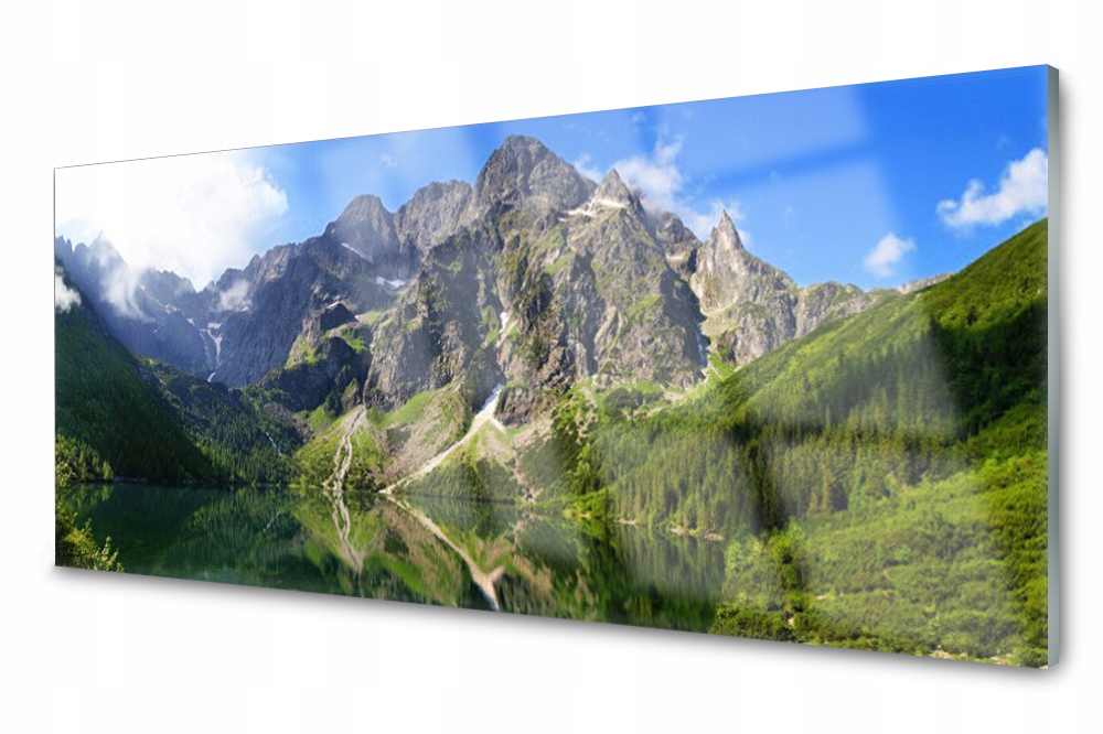 

Panel szklany do kuchni Góry Morskie Oko 125x50