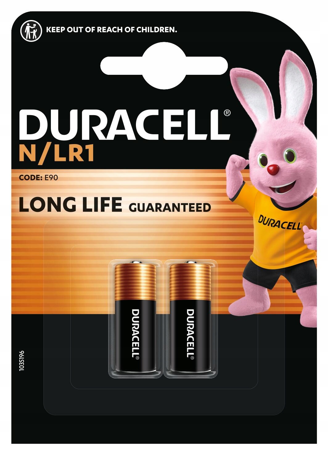 Щелочная батарея Duracell N (R1) 2 шт.