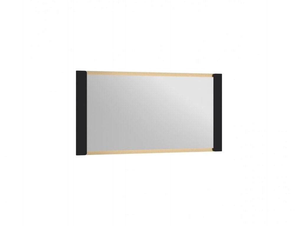 Norica LAZL01 Lustro Wiszące z Oświetleniem Led Czarny Mat Złoty