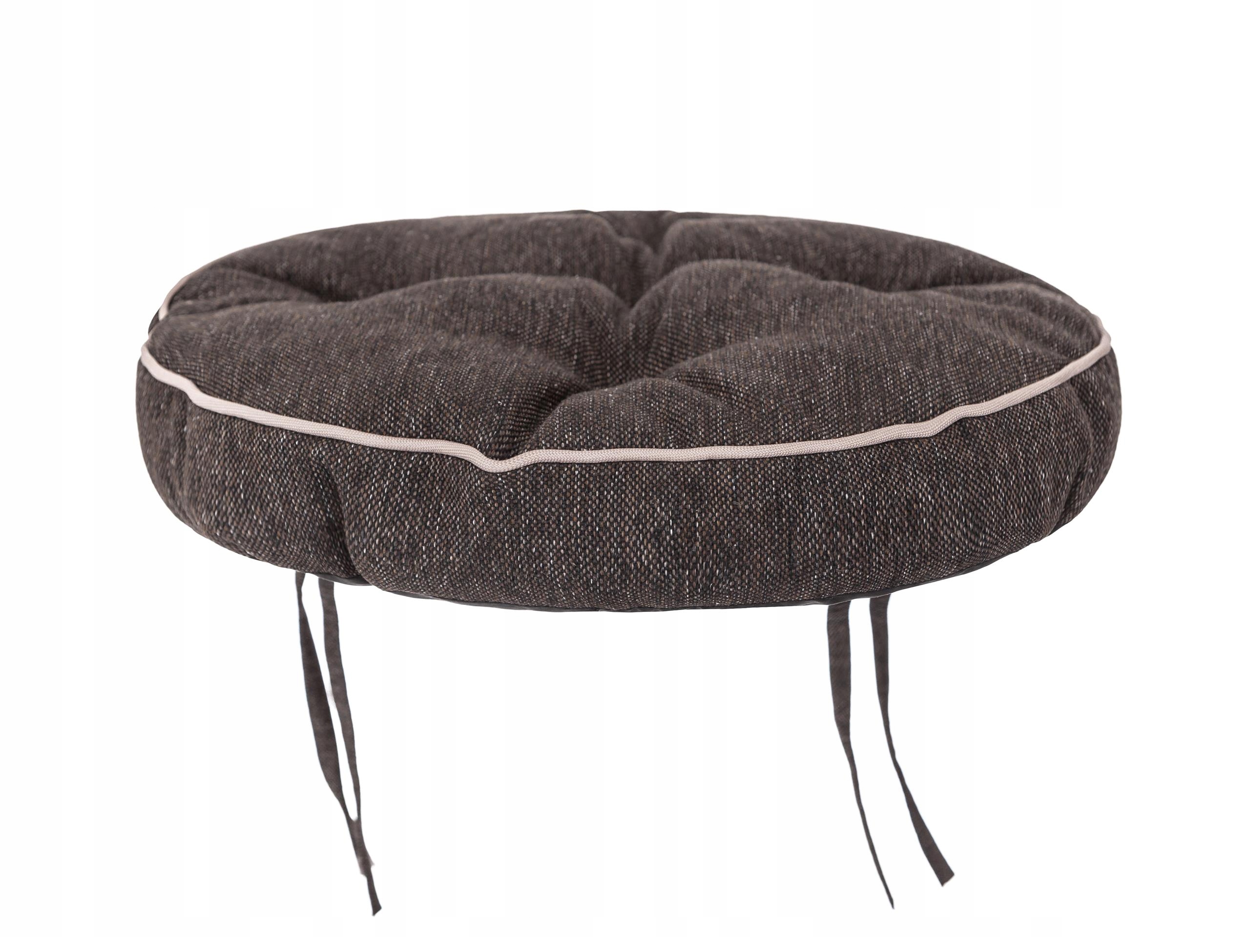 Polštář kulatý na stoličku, vázaná židle 38x38