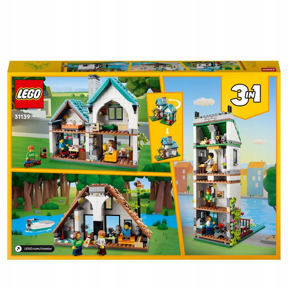 LEGO CREATOR Przytulny dom 3w1 31139 Płeć chłopcy dziewczynki