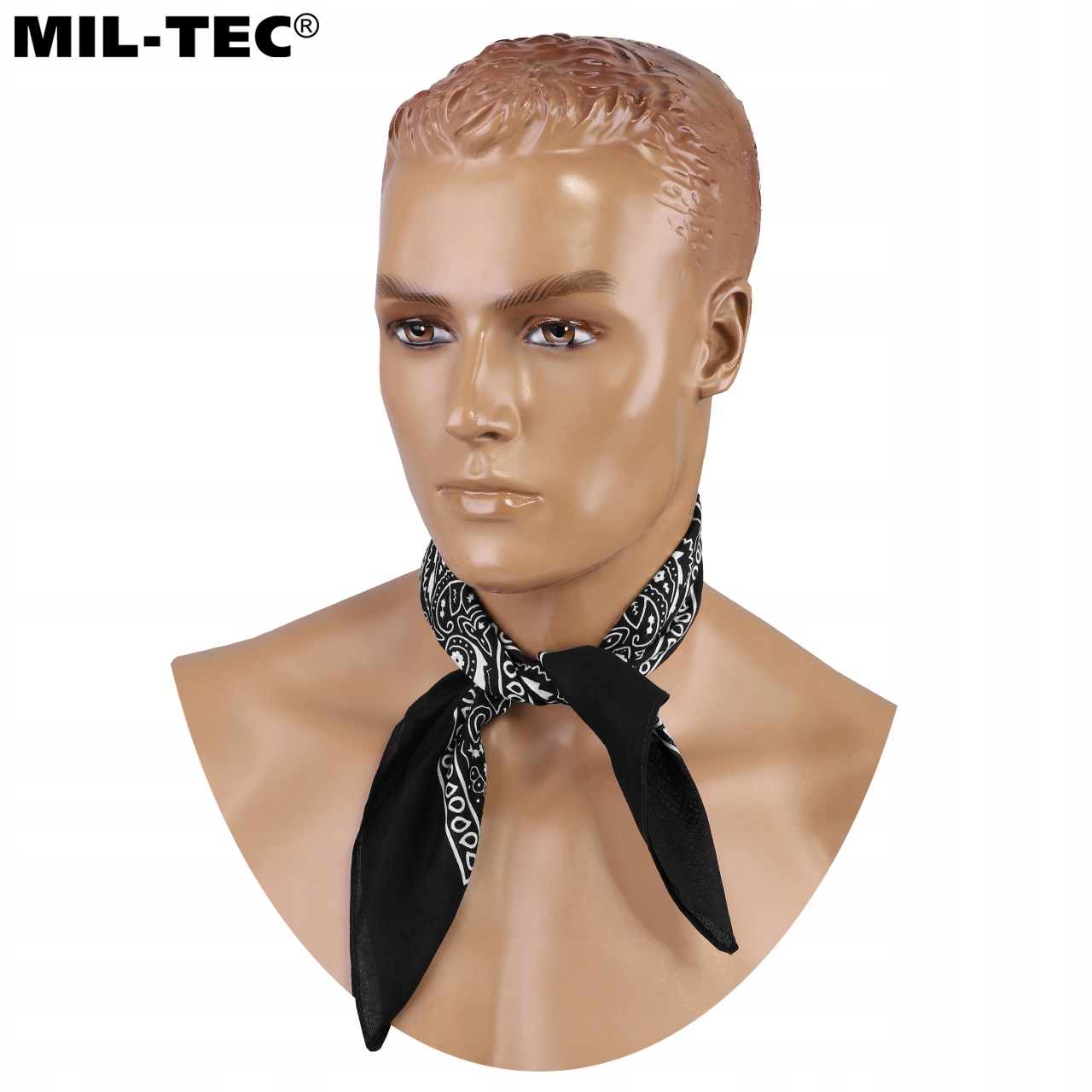 CHUSTA BANDANA BANDAMA WESTERN NA GŁOWĘ MIL-TEC Czarna Kolekcja militaria/survival