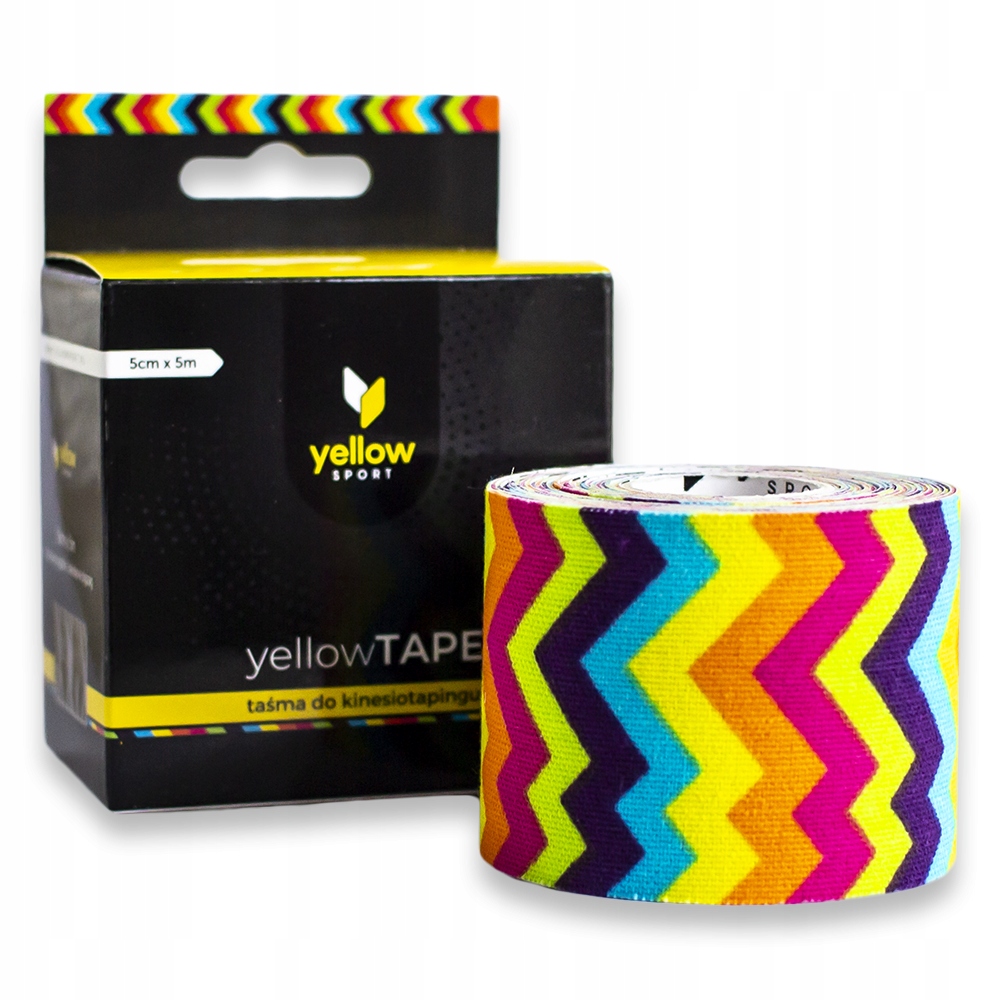 

Kinesiotaping yellowSPORT Plastry Tape tęczowa