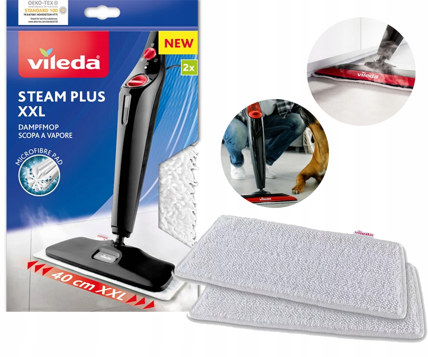 Wkład do mopa parowego Vileda Steam Plus XXL