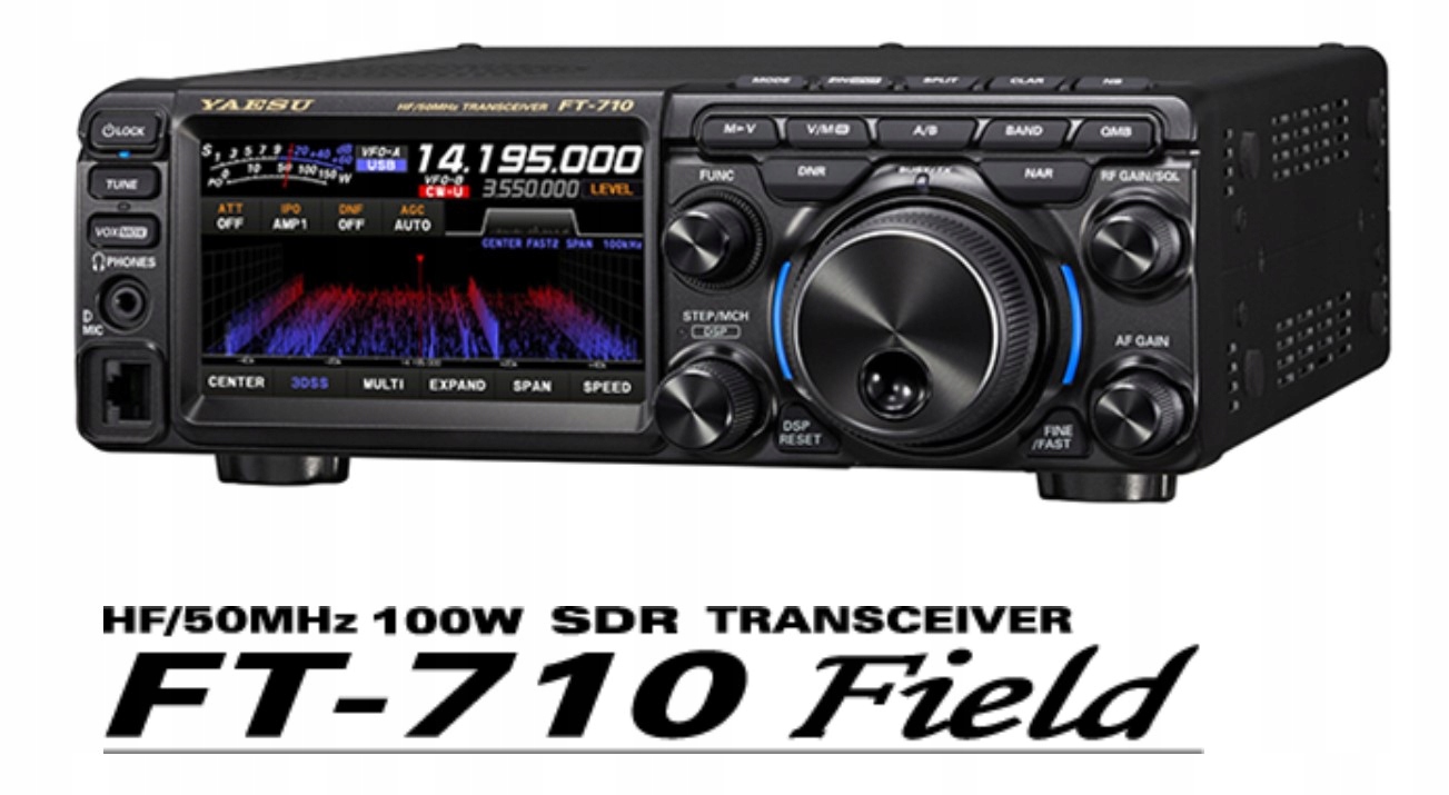 Yaesu FT-710 Field wersja przenośna polowa radiotelefon amatorski HF/6m
