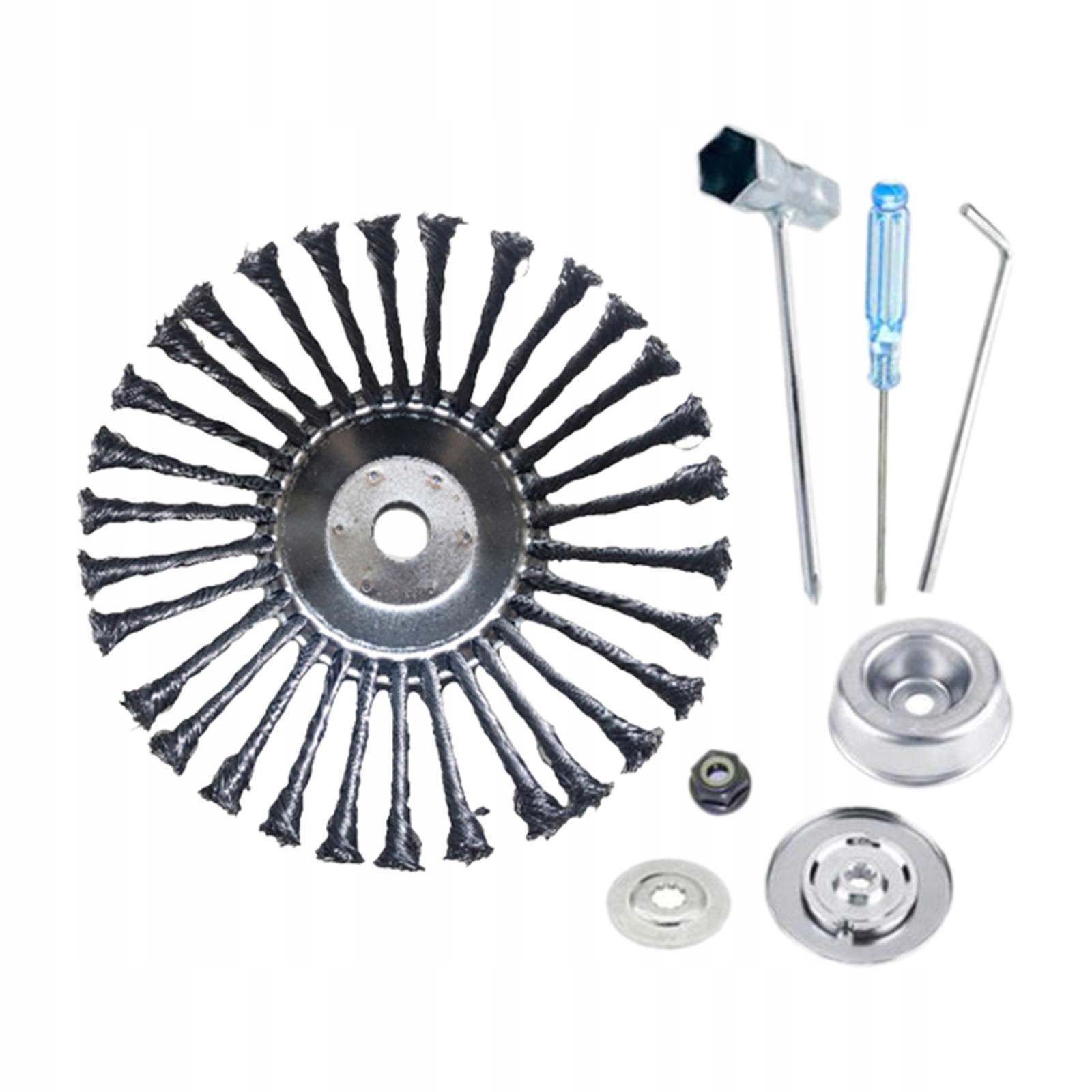 Wire Swivel Brush Trimmer Head Wire Wheel 7Pcs